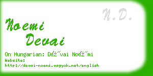 noemi devai business card